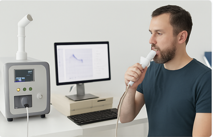 Air quality monitoring equipment and respiratory health assessment